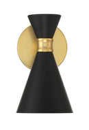One Light Wall Sconce<br /><span style="color:#4AB0CE;">Entrega: 13-14 semanas en USA</span><br /><span style="color:#4AB0CE;font-size:60%;">PREGUNTE POR ENTREGA EN PANAMA</span><br />Collection: Conic<br />Finish: Honey Gold