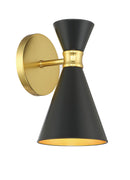 One Light Wall Sconce<br /><span style="color:#4AB0CE;">Entrega: 7-8 semanas en USA</span><br /><span style="color:#4AB0CE;font-size:60%;">PREGUNTE POR ENTREGA EN PANAMA</span><br />Collection: Conic<br />Finish: Honey Gold