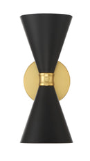 Two Light Wall Sconce<br /><span style="color:#4AB0CE;">Entrega: 2-3 semanas en USA</span><br /><span style="color:#4AB0CE;font-size:60%;">PREGUNTE POR ENTREGA EN PANAMA</span><br />Collection: Conic<br />Finish: Honey Gold