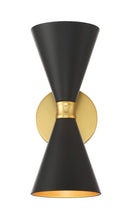 Two Light Wall Sconce<br /><span style="color:#4AB0CE;">Entrega: 2-3 semanas en USA</span><br /><span style="color:#4AB0CE;font-size:60%;">PREGUNTE POR ENTREGA EN PANAMA</span><br />Collection: Conic<br />Finish: Honey Gold