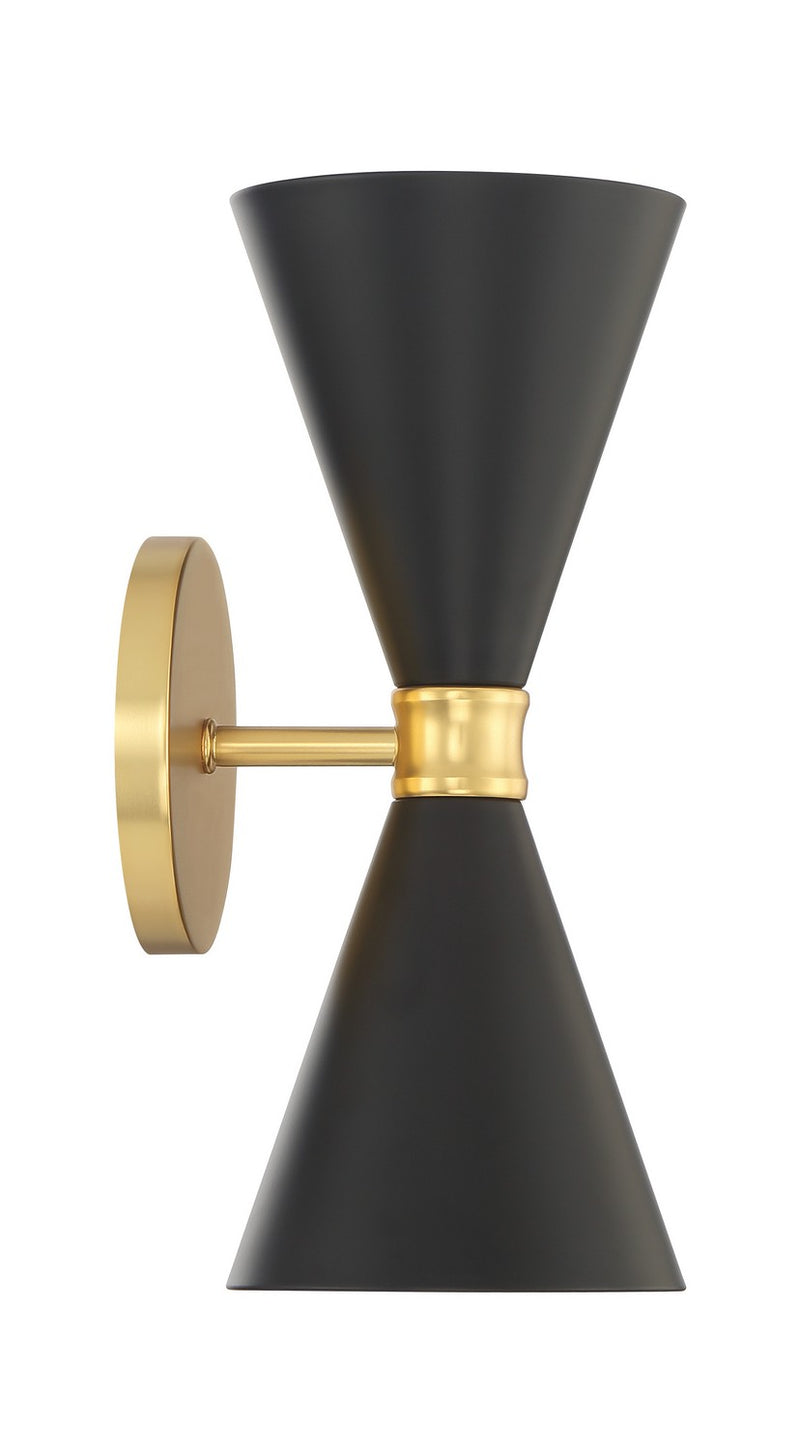 George Kovacs - P1827-248 - Two Light Wall Sconce - Conic - Honey Gold