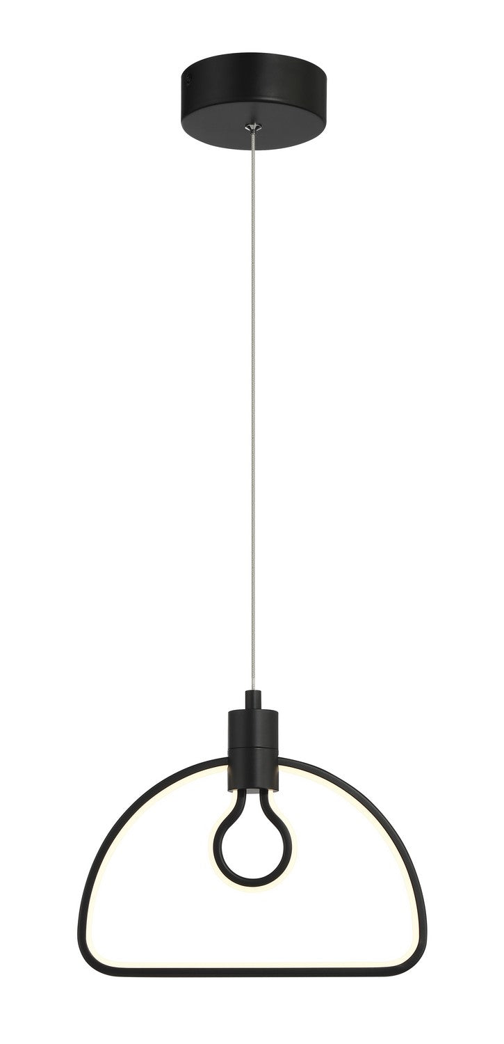 LED Pendant<br /><span style="color:#4AB0CE;">Entrega: 4-10 dias en USA</span><br /><span style="color:#4AB0CE;font-size:60%;">PREGUNTE POR ENTREGA EN PANAMA</span><br />Collection: Edison's Outline<br />Finish: Coal Black