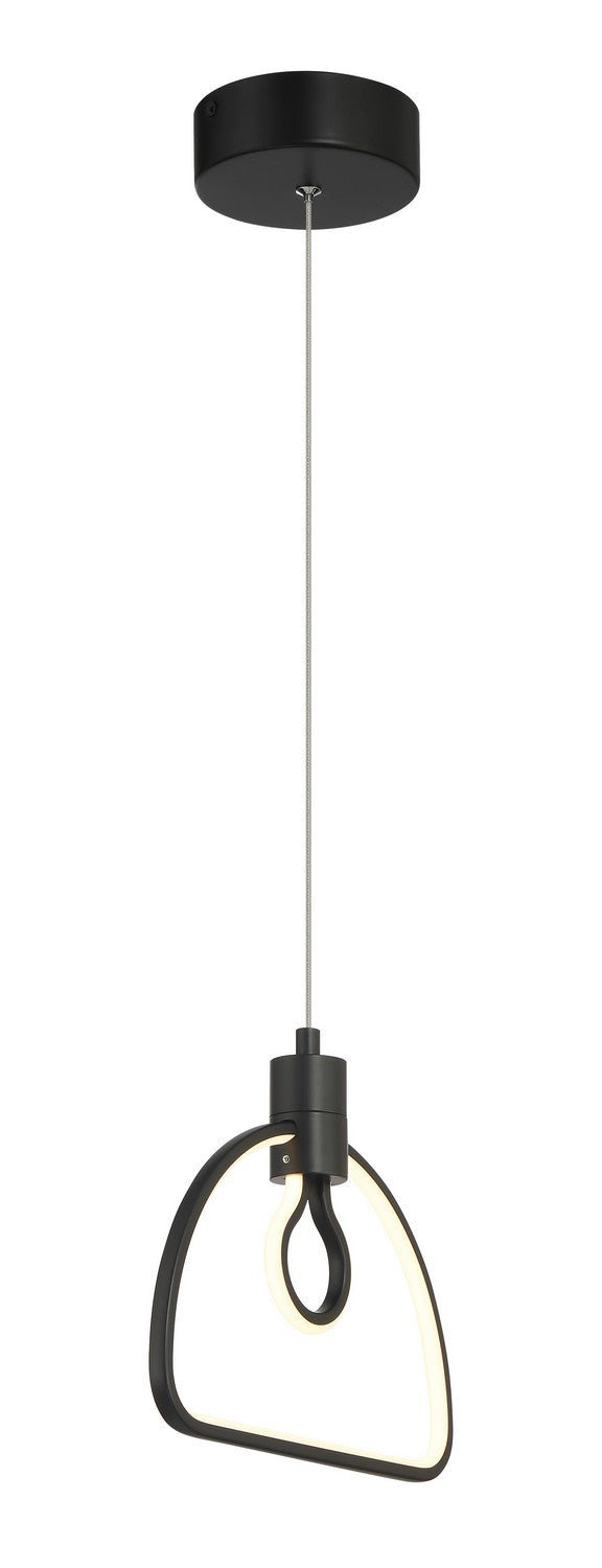 LED Pendant<br /><span style="color:#4AB0CE;">Entrega: 4-10 dias en USA</span><br /><span style="color:#4AB0CE;font-size:60%;">PREGUNTE POR ENTREGA EN PANAMA</span><br />Collection: Edison's Outline<br />Finish: Coal Black
