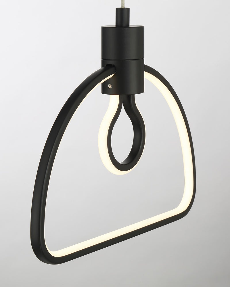 LED Pendant<br /><span style="color:#4AB0CE;">Entrega: 4-10 dias en USA</span><br /><span style="color:#4AB0CE;font-size:60%;">PREGUNTE POR ENTREGA EN PANAMA</span><br />Collection: Edison's Outline<br />Finish: Coal Black