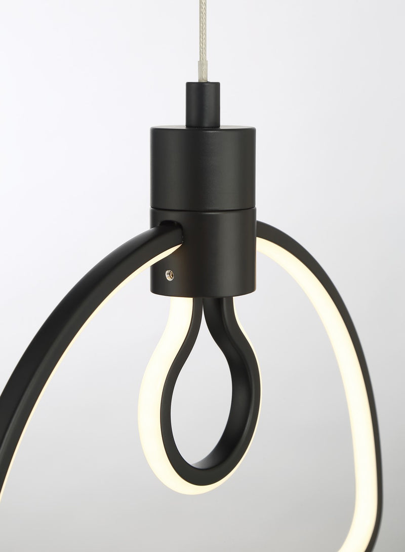 LED Pendant<br /><span style="color:#4AB0CE;">Entrega: 4-10 dias en USA</span><br /><span style="color:#4AB0CE;font-size:60%;">PREGUNTE POR ENTREGA EN PANAMA</span><br />Collection: Edison's Outline<br />Finish: Coal Black