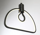 George Kovacs - P1903-66A-L - LED Pendant - Edison's Outline - Coal Black