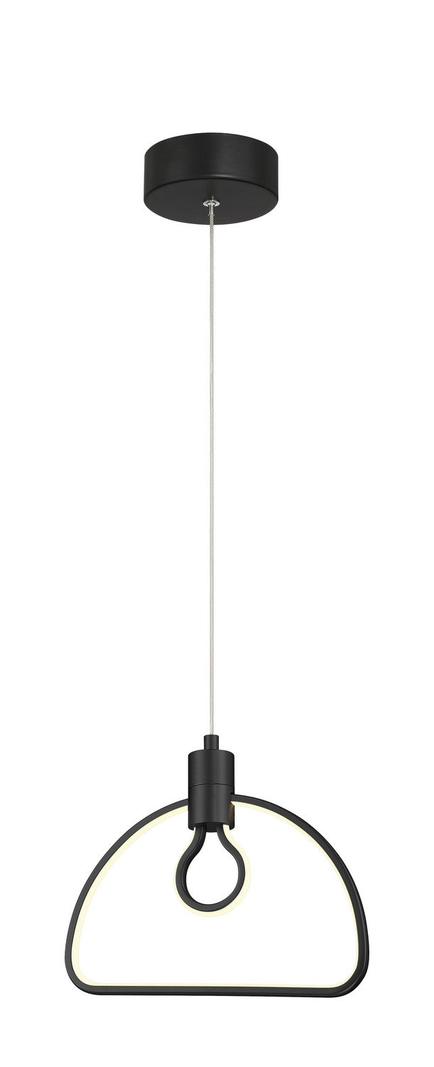 LED Pendant<br /><span style="color:#4AB0CE;">Entrega: 4-10 dias en USA</span><br /><span style="color:#4AB0CE;font-size:60%;">PREGUNTE POR ENTREGA EN PANAMA</span><br />Collection: Edison's Outline<br />Finish: Coal Black
