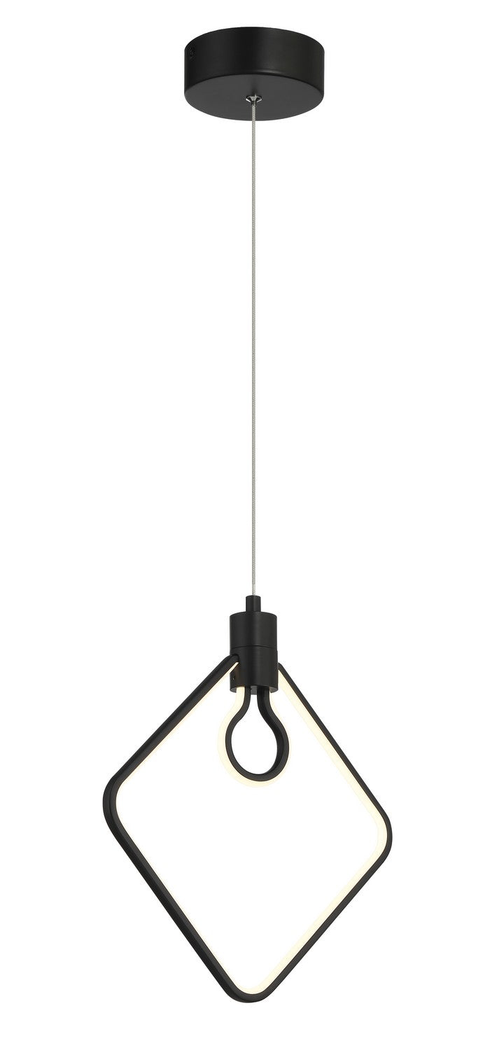 LED Pendant<br /><span style="color:#4AB0CE;">Entrega: 4-10 dias en USA</span><br /><span style="color:#4AB0CE;font-size:60%;">PREGUNTE POR ENTREGA EN PANAMA</span><br />Collection: Edison's Outline<br />Finish: Coal Black