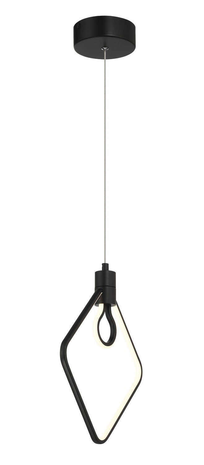 LED Pendant<br /><span style="color:#4AB0CE;">Entrega: 4-10 dias en USA</span><br /><span style="color:#4AB0CE;font-size:60%;">PREGUNTE POR ENTREGA EN PANAMA</span><br />Collection: Edison's Outline<br />Finish: Coal Black