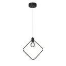 George Kovacs - P1904-66A-L - LED Pendant - Edison's Outline - Coal Black