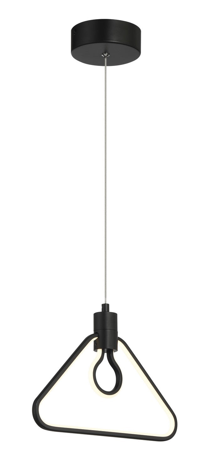 LED Pendant<br /><span style="color:#4AB0CE;">Entrega: 4-10 dias en USA</span><br /><span style="color:#4AB0CE;font-size:60%;">PREGUNTE POR ENTREGA EN PANAMA</span><br />Collection: Edison's Outline<br />Finish: Coal Black