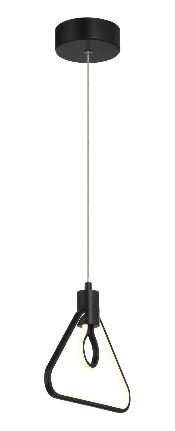 LED Pendant<br /><span style="color:#4AB0CE;">Entrega: 4-10 dias en USA</span><br /><span style="color:#4AB0CE;font-size:60%;">PREGUNTE POR ENTREGA EN PANAMA</span><br />Collection: Edison's Outline<br />Finish: Coal Black