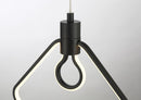 George Kovacs - P1905-66A-L - LED Pendant - Edison's Outline - Coal Black