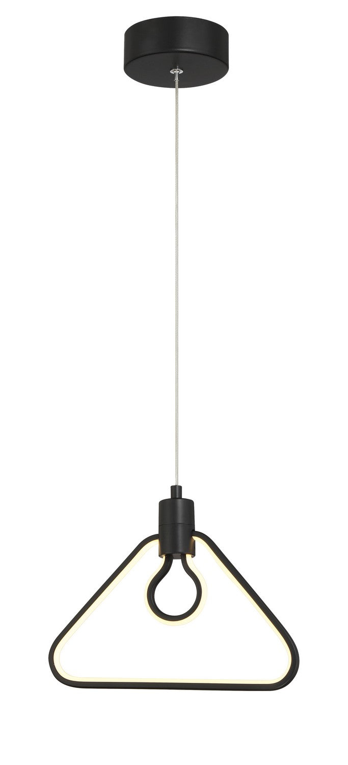 LED Pendant<br /><span style="color:#4AB0CE;">Entrega: 4-10 dias en USA</span><br /><span style="color:#4AB0CE;font-size:60%;">PREGUNTE POR ENTREGA EN PANAMA</span><br />Collection: Edison's Outline<br />Finish: Coal Black