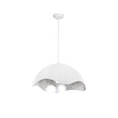 George Kovacs - P1915-736 - One Light Pendant - Eclos - Textured White With Silver Leaf