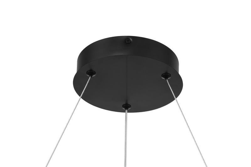George Kovacs - P5555-66A-L - LED Pendant - Conc - Coal Black