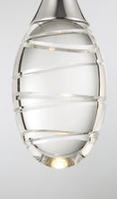George Kovacs - P5592-613-L - LED Mini Pendant - Hail - Polished Nickel