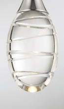 George Kovacs - P5592-613-L - LED Mini Pendant - Hail - Polished Nickel