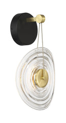 LED Wall Sconce<br /><span style="color:#4AB0CE;">Entrega: 4-10 dias en USA</span><br /><span style="color:#4AB0CE;font-size:60%;">PREGUNTE POR ENTREGA EN PANAMA</span><br />Collection: Topknot<br />Finish: Coal And Brushed Gold