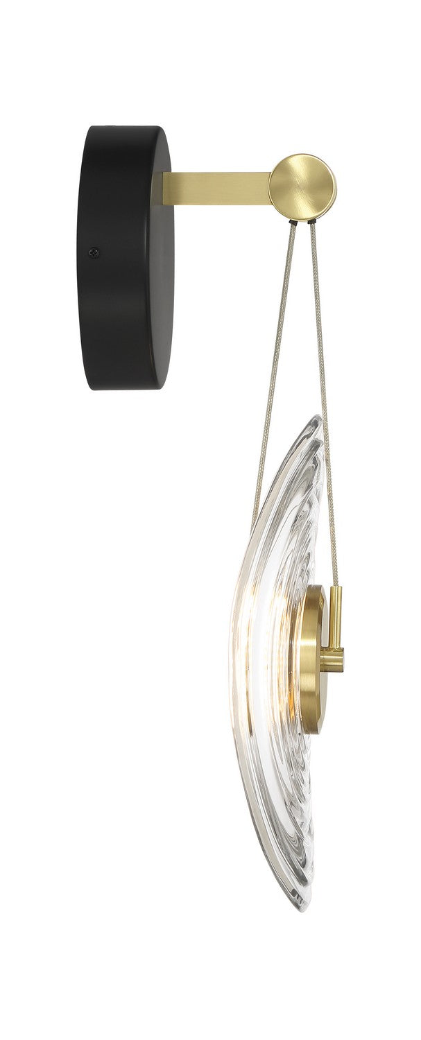 LED Wall Sconce<br /><span style="color:#4AB0CE;">Entrega: 4-10 dias en USA</span><br /><span style="color:#4AB0CE;font-size:60%;">PREGUNTE POR ENTREGA EN PANAMA</span><br />Collection: Topknot<br />Finish: Coal And Brushed Gold