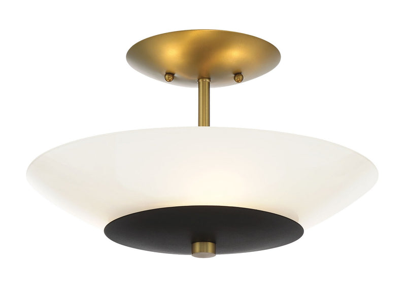 Minka-Lavery - 1703-781 - Three Light Flush Mount - Bax - Coal