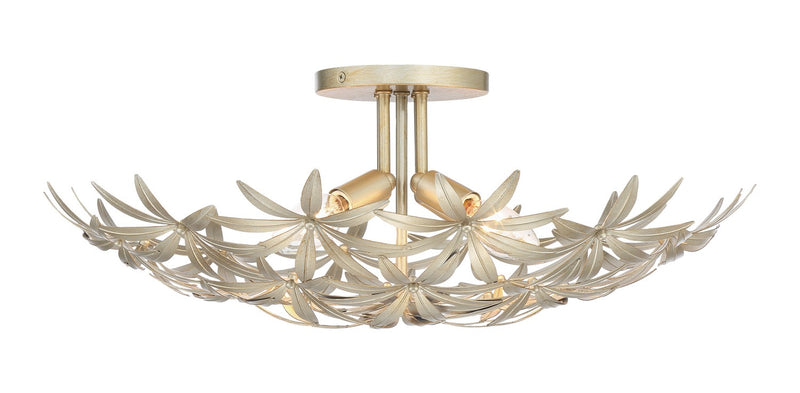 Four Light Flush Mount<br /><span style="color:#4AB0CE;">Entrega: 4-10 dias en USA</span><br /><span style="color:#4AB0CE;font-size:60%;">PREGUNTE POR ENTREGA EN PANAMA</span><br />Collection: Flower Child<br />Finish: Ambry Gold