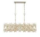 Six Light Island Pendant<br /><span style="color:#4AB0CE;">Entrega: 4-10 dias en USA</span><br /><span style="color:#4AB0CE;font-size:60%;">PREGUNTE POR ENTREGA EN PANAMA</span><br />Collection: Flower Child<br />Finish: Ambry Gold