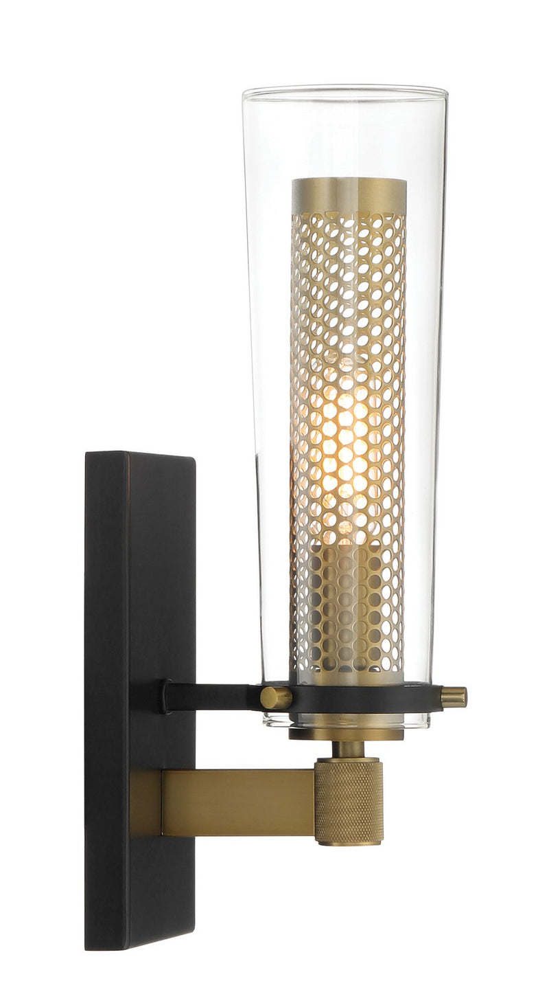 Minka-Lavery - 2181-726 - One Light Wall Sconce - Emmerham - Coal And Soft Brass