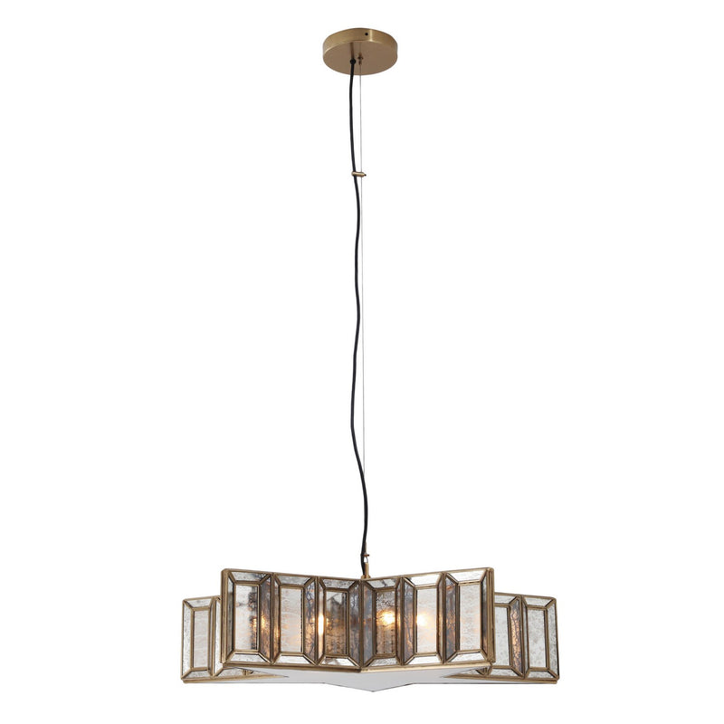 Five Light Pendant<br /><span style="color:#4AB0CE;">Entrega: 4-10 dias en USA</span><br /><span style="color:#4AB0CE;font-size:60%;">PREGUNTE POR ENTREGA EN PANAMA</span><br />Collection: Lone Star<br />Finish: Artisan Brass