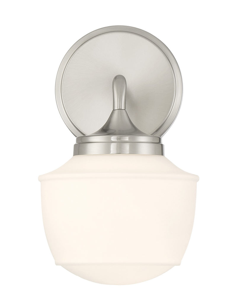 One Light Bath Vanity<br /><span style="color:#4AB0CE;">Entrega: 4-10 dias en USA</span><br /><span style="color:#4AB0CE;font-size:60%;">PREGUNTE POR ENTREGA EN PANAMA</span><br />Collection: Cornwell<br />Finish: Brushed Nickel