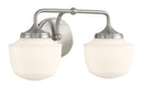Two Light Bath Vanity<br /><span style="color:#4AB0CE;">Entrega: 4-5 semanas en USA</span><br /><span style="color:#4AB0CE;font-size:60%;">PREGUNTE POR ENTREGA EN PANAMA</span><br />Collection: Cornwell<br />Finish: Brushed Nickel