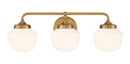 Three Light Bath Vanity<br /><span style="color:#4AB0CE;">Entrega: 2-3 semanas en USA</span><br /><span style="color:#4AB0CE;font-size:60%;">PREGUNTE POR ENTREGA EN PANAMA</span><br />Collection: Cornwell<br />Finish: Aged Brass