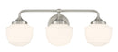 Three Light Bath Vanity<br /><span style="color:#4AB0CE;">Entrega: 4-10 dias en USA</span><br /><span style="color:#4AB0CE;font-size:60%;">PREGUNTE POR ENTREGA EN PANAMA</span><br />Collection: Cornwell<br />Finish: Brushed Nickel