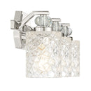Three Light Bath Vanity<br /><span style="color:#4AB0CE;">Entrega: 4-10 dias en USA</span><br /><span style="color:#4AB0CE;font-size:60%;">PREGUNTE POR ENTREGA EN PANAMA</span><br />Collection: Crystal Kay<br />Finish: Chrome