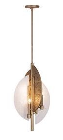 Four Light Pendant<br /><span style="color:#4AB0CE;">Entrega: 6-7 semanas en USA</span><br /><span style="color:#4AB0CE;font-size:60%;">PREGUNTE POR ENTREGA EN PANAMA</span><br />Collection: Saint Martin<br />Finish: Ashen Gold