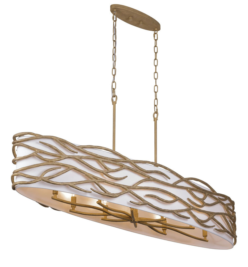 Ten Light Island Pendant<br /><span style="color:#4AB0CE;">Entrega: 4-10 dias en USA</span><br /><span style="color:#4AB0CE;font-size:60%;">PREGUNTE POR ENTREGA EN PANAMA</span><br />Collection: Branch Reality<br />Finish: Ashen Gold