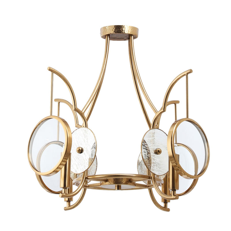 Minka-Lavery - 3814-863 - Four Light Semi Flush Mount - Into Focus - Brass Antq