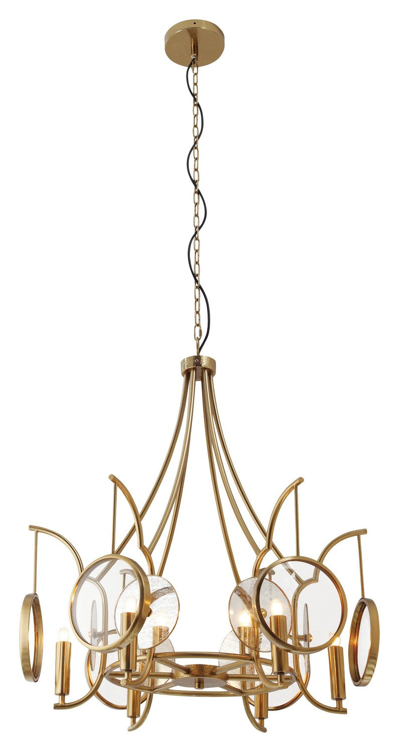 Six Light Chandelier<br /><span style="color:#4AB0CE;">Entrega: 4-10 dias en USA</span><br /><span style="color:#4AB0CE;font-size:60%;">PREGUNTE POR ENTREGA EN PANAMA</span><br />Collection: Into Focus<br />Finish: Artisan Brass