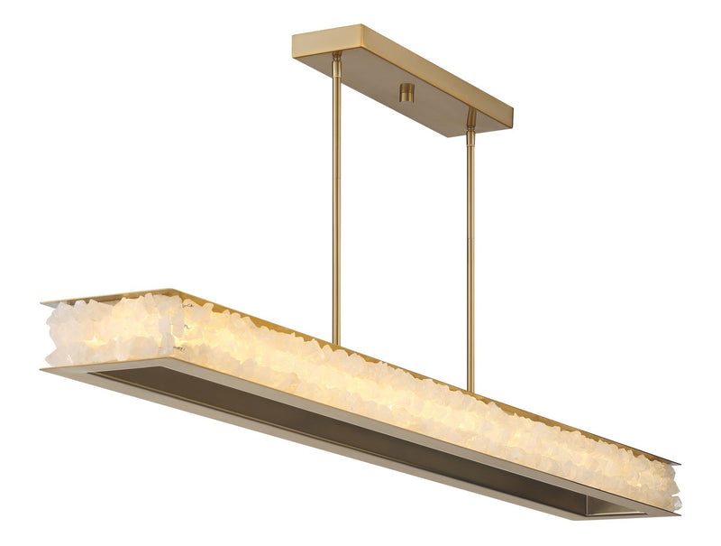 LED Island Pendant<br /><span style="color:#4AB0CE;">Entrega: 4-10 dias en USA</span><br /><span style="color:#4AB0CE;font-size:60%;">PREGUNTE POR ENTREGA EN PANAMA</span><br />Collection: Divinely<br />Finish: Celeste Brass