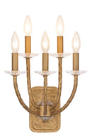 Five Light Wall Sconce<br /><span style="color:#4AB0CE;">Entrega: 4-10 dias en USA</span><br /><span style="color:#4AB0CE;font-size:60%;">PREGUNTE POR ENTREGA EN PANAMA</span><br />Collection: Atella<br />Finish: Ashen Gold
