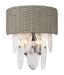 Four Light Wall Sconce<br /><span style="color:#4AB0CE;">Entrega: 4-10 dias en USA</span><br /><span style="color:#4AB0CE;font-size:60%;">PREGUNTE POR ENTREGA EN PANAMA</span><br />Collection: Breakers Isle<br />Finish: Coal Black