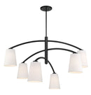 Six Light Chandelier<br /><span style="color:#4AB0CE;">Entrega: 4-10 dias en USA</span><br /><span style="color:#4AB0CE;font-size:60%;">PREGUNTE POR ENTREGA EN PANAMA</span><br />Collection: Headington<br />Finish: Coal