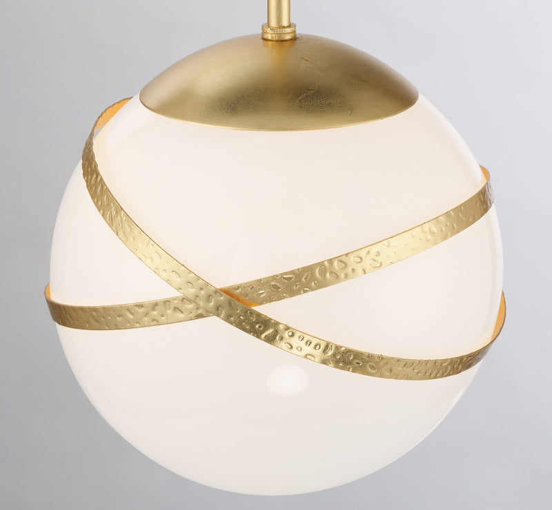 Minka-Lavery - 5431-853 - One Light Mini Pendant - Batignolles By Robin Baron - Spring Gold Leaf