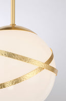 Minka-Lavery - 5433-853 - Three Light Pan Pendant - Batignolles - Spring Gold Leaf