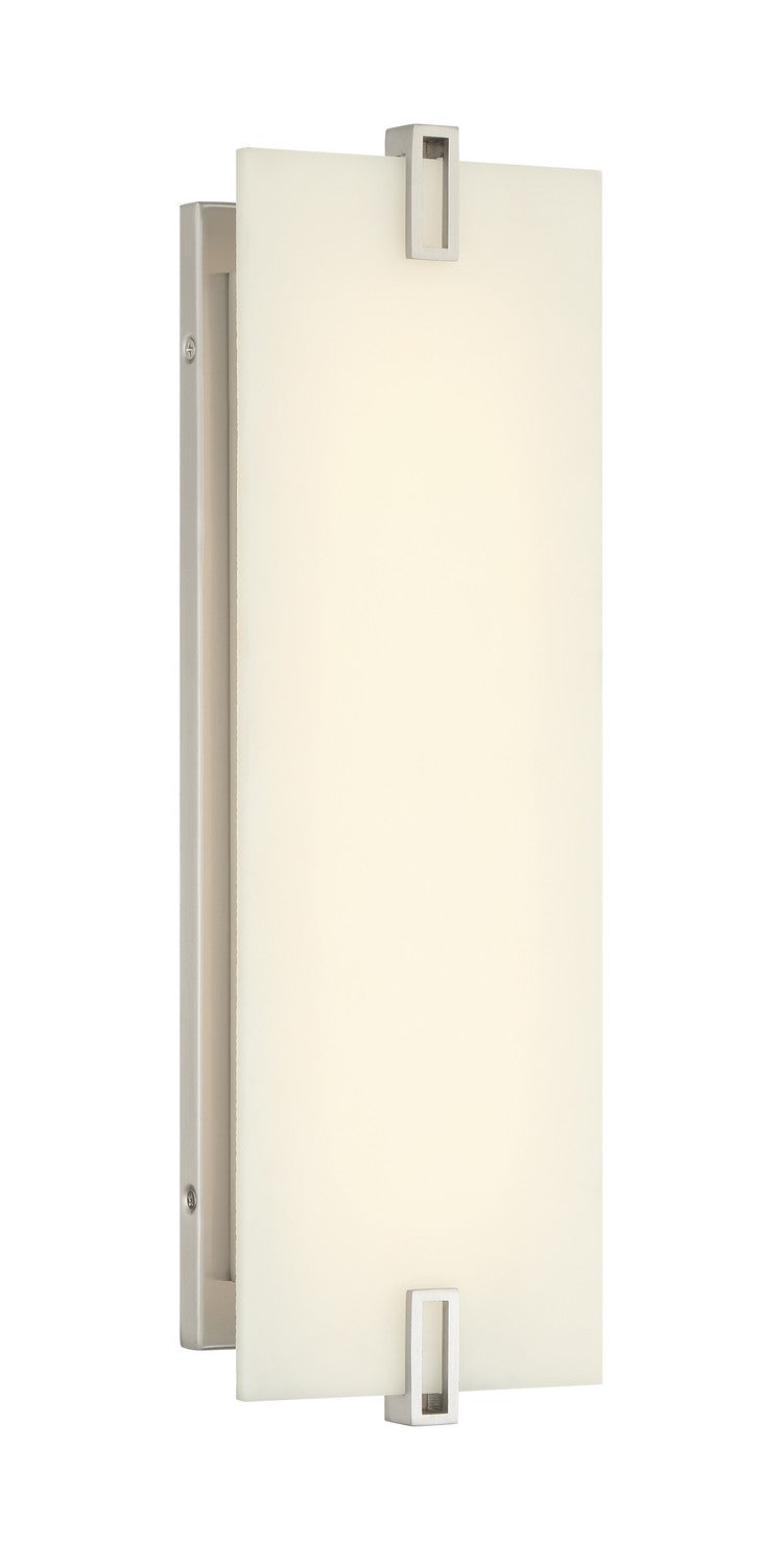 LED Wall Sconce<br /><span style="color:#4AB0CE;">Entrega: 2-3 semanas en USA</span><br /><span style="color:#4AB0CE;font-size:60%;">PREGUNTE POR ENTREGA EN PANAMA</span><br />Collection: Aizen<br />Finish: Brushed Nickel