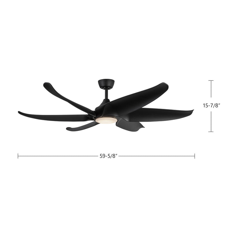 Kuzco Lighting - CF90960-MB - 60"Ceiling Fan - Coronado - Matte Black