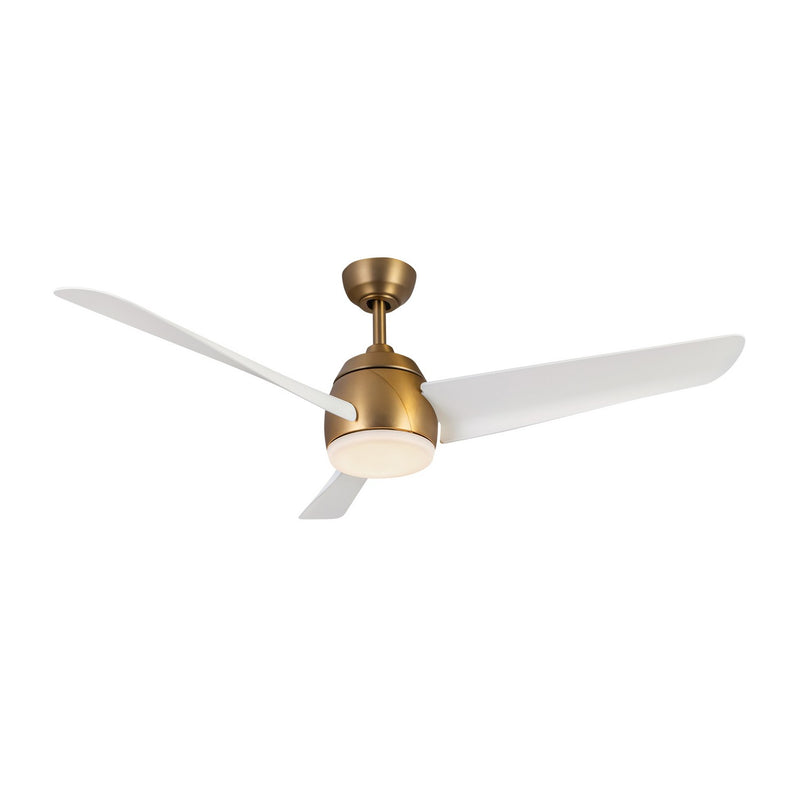 54"Ceiling Fan<br /><span style="color:#4AB0CE;">Entrega: 4-10 dias en USA</span><br /><span style="color:#4AB0CE;font-size:60%;">PREGUNTE POR ENTREGA EN PANAMA</span><br />Collection: Thalia<br />Finish: Brushed Gold/Matte White