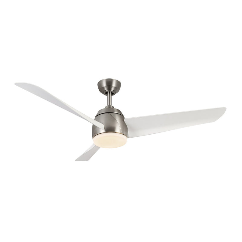 54"Ceiling Fan<br /><span style="color:#4AB0CE;">Entrega: 4-10 dias en USA</span><br /><span style="color:#4AB0CE;font-size:60%;">PREGUNTE POR ENTREGA EN PANAMA</span><br />Collection: Thalia<br />Finish: Brushed Nickel/Matte White