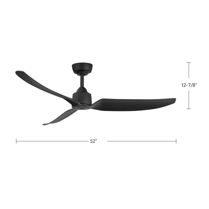 Kuzco Lighting - CF92952-MB - 52"Exterior Ceiling Fan - Hugo - Matte Black