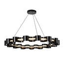 LED Chandelier<br /><span style="color:#4AB0CE;">Entrega: 4-10 dias en USA</span><br /><span style="color:#4AB0CE;font-size:60%;">PREGUNTE POR ENTREGA EN PANAMA</span><br />Collection: Nami<br />Finish: Glossy Black